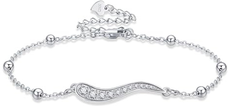 HUKKUN Italienisches Horn Armband Sterling Silber Cornicello Armband Schutzamulett Glücksbringer Schmuck Geschenke Für Frauen