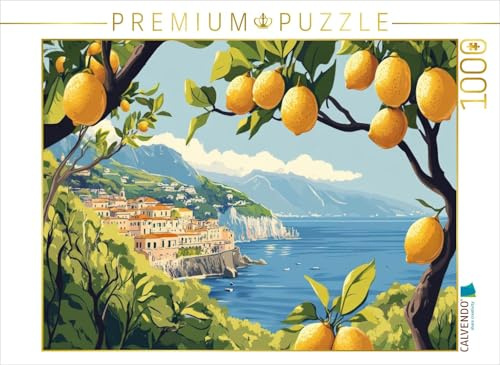 Puzzle · EIN Motiv aus dem Kalender Europas Charme | Farbenfrohe Amalfiküste Kunst · 1000 Teile · Lege-Größe 64 × 48 cm · CALVENDO Puzzle