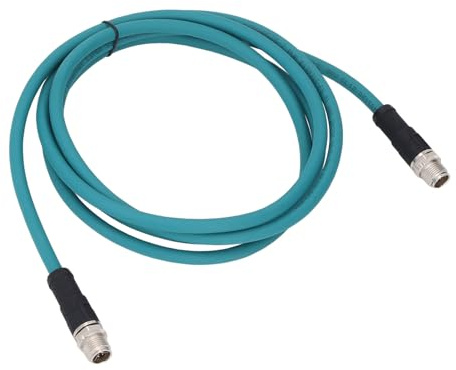 Marhynchus M12 Ethernet 8 Pin X-kodiertes CAT6A-Kabel Stecker auf Stecker, TPU-PVC-Industrie-Ethernet-Kabel für Hochgeschwindigkeits-Datenübertragung mit 10 Gbit/s, Wasserdicht IP67 für Router,