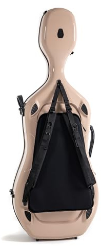 GEWA Tragesystem Air für Celloetui - Abnehmbares Rucksacksystem - 3 D-Ringe Fixierung (Rückseite Etui) - Angenehmes Rückenpolster - Cordura Schwarz - Made in Germany