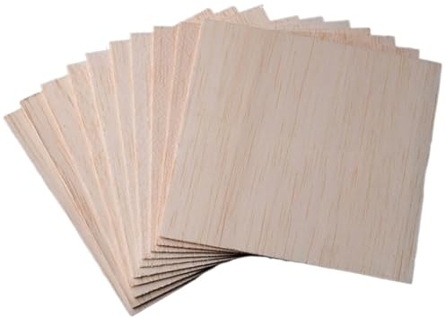 Fogli Di Compensato Di Tiglio 100x100mm Spessore 1,5-10mm Confezione Da 10