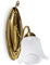 Helios Leuchten 344013 klassische Wandleuchte | echt Messing antik | Lampe Leuchte Wandlampe Jugendstil | 1 x E27