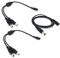zmtyuguan 2pcs/ Pack black 1 Female to 2 male 5.5mm X 2.1mm CCTV DC Power Supply Splitter Cable,DC Plug Extension Cable for Power Adapter,12v 1m dc extension