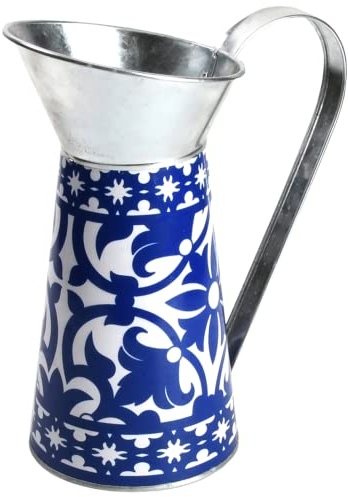 Esschert Design Portugiesischer Krug, Blau und Weiß
