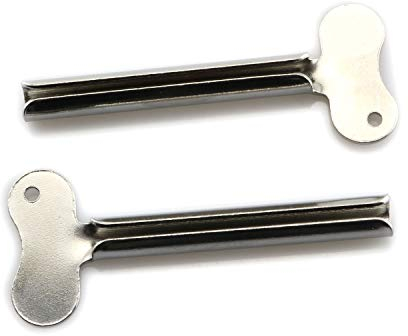 Pro Bamboo Kitchen 2 exprimidores de tubo de pasta de dientes de acero inoxidable para uso en el baño