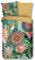 HIP Satin Wende-Bettwäsche Sofiya 6693 Reine Baumwolle Dschungelfieber Mandalas Ornamente treffen Kakadu und Tucan Bettwäsche-Set zum Kuscheln 200 cm x 200 cm grün