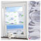ourdeco® Plissee Motiv Hanni und Luc / 60 x 210 cm (Breite x Höhe) / Farbe: weiß mit Kindermotiv/lichtdurchlässig, Motiv für Kinder/Klemmen, Montage ohne zu Bohren, Klemmfix-Plissee