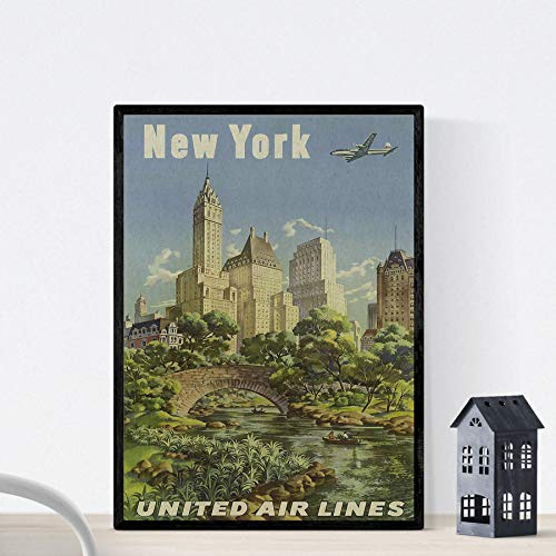 Nacnic Vintage Poster Vintage Poster Amerika. New York. A3 Größe