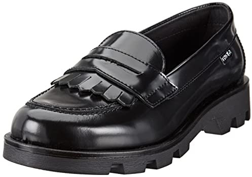Paola 854113, Zapatos para Uniformes de Escuela, para Niñas, Negro, 35 EU