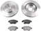 BREMSEN SET Bremsscheibe Bremsbeläge VA passend für OPEL Corsa D Adam belüftet 257 mm