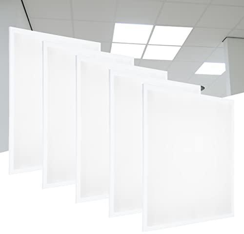 proventa LED-Panel 62 x 62 cm, 4Stück, 4.000 Lumen, 40 W, neutralweiß 4.000 K, Marken-Netzteil
