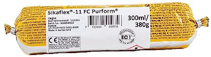 SIKA - Masilla adhesivo multiusos - Sikaflex 11 FC Purform - Negro - Junta y pegamento - Sellador poliuretano multisoportes - Interior y Exterior - 300ml