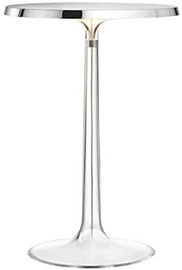 Flos Tischlampe Bon Jour in der Farbe Chrom, aus Polimetilmethacrylat hergestellt, dimmbar,Größe: 41x32cm, F1032057