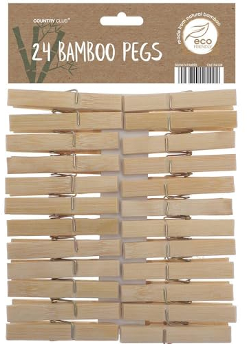 Country Club Bamboo Pegs Pack of 24