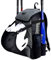 PHINIX Baseball- und Softball-Rucksack mit externem Helmhalter für Erwachsene, große Kapazität für Schläger, Helm, Handschuhe, Schuhe (grau und schwarz)