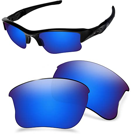 AOZAN ANSI Z87.1 Replacement Lenses Compatible with Oakley Flak Jacket XLJ OO9009-Capri Blue