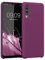 kwmobile Housse Compatible avec Samsung Galaxy A50 Coque - Housse de téléphone Protection Souple en TPU Silicone - Bordeaux Violet