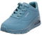 Skechers Women's Uno Stand on Air Sneaker, Teal Durabuck Mesh, 5 UK