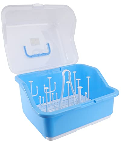 Toddmomy Kasten Box Für Babyflaschen Abtropfgestell Für Flaschen Tasse Trockengestell Flaschenregal Trockengestell Für Gras Abtropfgestell Für Babyflaschen Geschirr Tragbar Milchflasche Pp