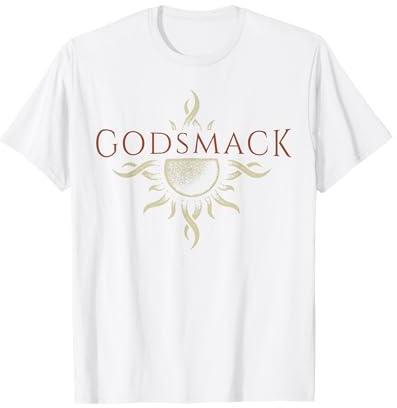 Godsmack Logo Sun On White T-Shirt