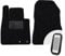moto-MOLTICO Vorne Fußmatten Auto Velours Autoteppiche Schwarz Automatten Set 2-teilig passend für Nissan Note II 2012-2016