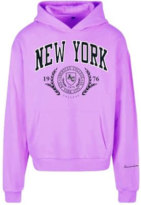 AMERICAN COLLEGE USA Damen Sweatshirt Kapuzenpullover, Parm, 46