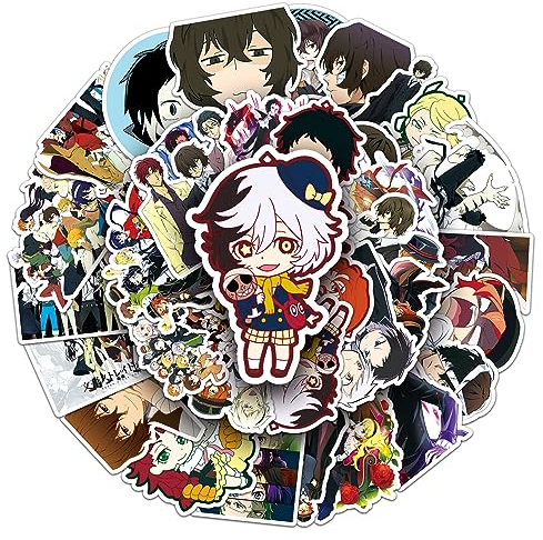 50 Bungo Stray Dog Aufkleber Wasserdichte PVC Graffiti Aufkleber Koffer Blütenblätter Wasser Tassen Schultasche Gepäck Notebook Aufkleber DIY Handbuch