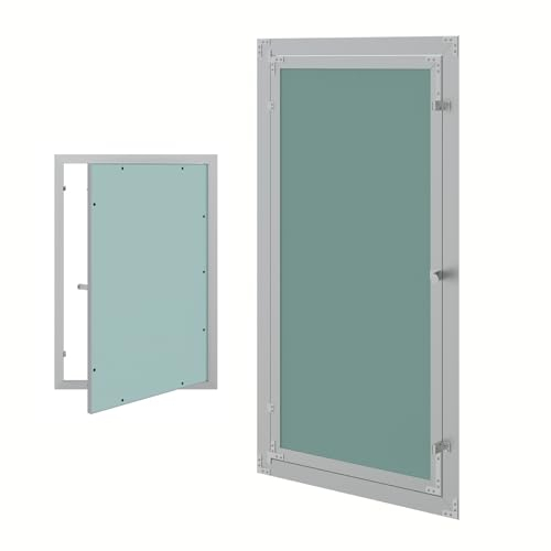 HAGO24 Revisionsklappe 40x60 cm I Hochwertige Revisionstür aus Aluminium & Gipskarton I Robuste Stromkasten Verkleidung I Wartungsklappe für Wartungen, Reinigung & Zugang zu Leitungen