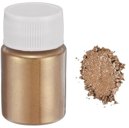QUARKZMAN 15g/0.5oz Mica Pulver Natürliche Harz Epoxid Pigmentpulver für Gießharz, Autolack, DIY Kunst und Handwerk, Bronze