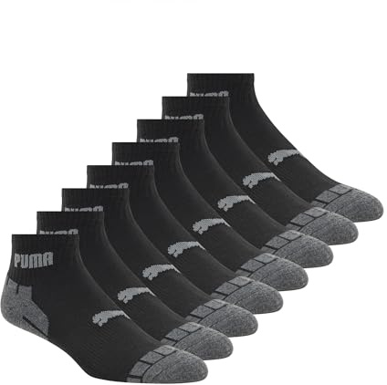 PUMA Men's 8 Pack Low Cut Socks Running Socks (pack of 8)