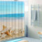 Homirty Duschvorhang Küste180x200cm, Badezimmer Vorhang, Bad Vorhang Wasserdicht, Duschrollo für Badewanne, Duschvorhang Antischimmel, mit 12 Duschvorhangringe, Polyester Textil (B)