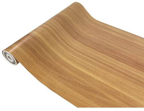 DecoMeister Klebefolien in Holz-Optik Fertigrolle Deko-Folien Holzdekor Selbstklebefolie Holzfolien Selbstklebende Möbelfolie Natürliche Buche 90cm x 210 cm