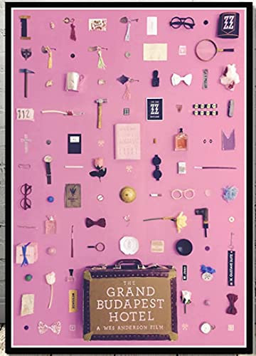Papierpuzzle 1000 Teile The Grand Budapest Hotel Movie Puzzles Lernspielzeug für Erwachsene Geburtstagsgeschenk38x52cm