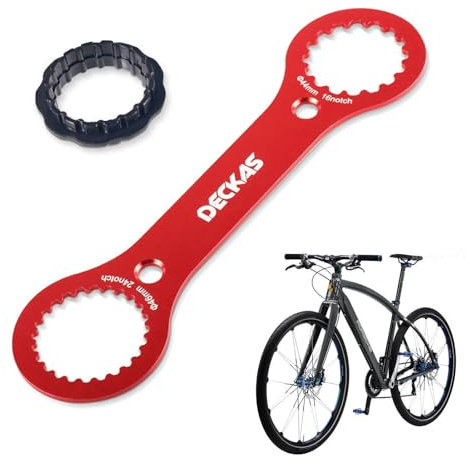 DAAIZIII Fahrrad Innenlager Schraubenschlüssel,Centerlock Werkzeug,Tretlager Werkzeug,Centerlock Werkzeug,Centerlock Werkzeug Bremsscheibe,Tretlager Entferner Für Fahrradreparaturen-Rot