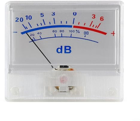 FACAIIO Für Präzisions-Audio-Pegelmesser mit klarer Analoganzeige für professionelle Schallmessungen