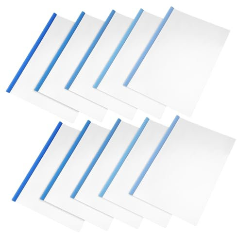 Alipis 10 Stück Slide Binder Folders aus Kunststoff Klare Präsentationsmappen mit Kapazität für Schule Büro und Zuhause Dokumentenorganisation