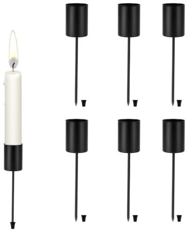 Set of 6 Tapered Candle Holders for Advent Arrangements, Candle Holder, Advent Wreath, Metal Candle Holder for Christmas Decoration, Table Decoration, Advent Wreath, Modern