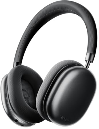 TONEMAY H5Lite Bluetooth-Kopfhörer mit -52 dB hybrider aktiver Geräuschunterdrückung,kabellose Over-Ear-Kopfhörer,Hi-Res Audio,109 Stunden Spielzeit,bequemer Sitz für Reisen/PC/Zuhause/Büro,Silber