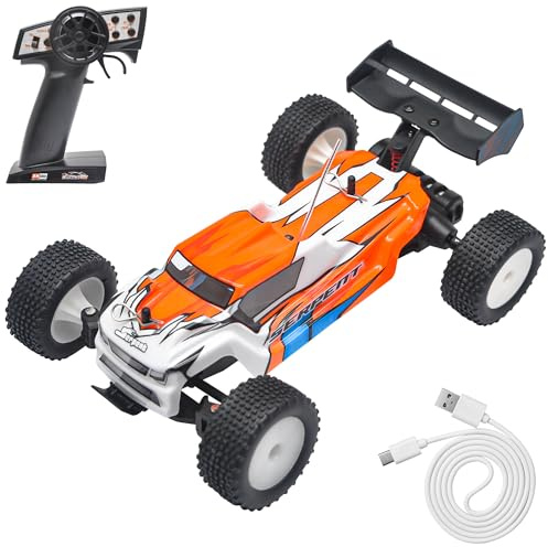 Serpent 1:24 Mini 2WD Truggy RTR, 1:24 Maßstab 2,4 GHz Short Course Truck | All Terrain Offroad Buggy RTR, hohe Leistung mit 1 Akku und 1 USB-Datenkabel