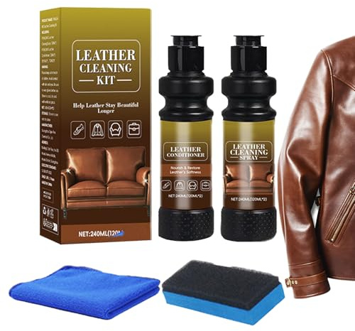 Generico Lederpflege | Restaurator Öl mit Glanz, Klimaanlage für Leder für den Innenraum des Autos, für Schuhe, Stiefel, Taschen, Sofa, Sitz, Handtasche, Auto, Sofa, Jacke