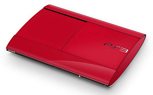 Skins4u Aufkleber Design Schutzfolie Vinyl Skin kompatibel mit Sony PS3 Playstation 3 Super Slim Solid State Red