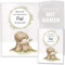 OLGS U-Heft Hüllen 3-teilig Set | Baby Tiere | Hochwertige Hüllen für Kinder Untersuchungsheft & Impfpass | Geschenkidee personalisierbar mit Namen, Geburtsdatum (Uhefthülle Set personalisiert, Igel)