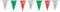 PARTY DISCOUNT Wimpelkette Italien-Fahne dreieckig, 4 m