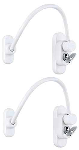 2PCS Window Locks for UPVC Windows, Window Restrictor Security Locks with Keys, Window Safety Locks for Window Security and Child Safety, Easy to Install