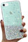 LCHULLE Glitzer Hülle Kompatibel mit iPhone SE 2022 Handyhülle,iPhone 7/8/SE 2020(4.7 Zoll) Hülle Mädchen Schuzhülle Glitzer klar Handyhülle Silikon Case Cover für iPhone 7/8/SE2020/SE2022 Grün