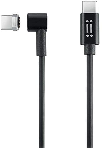 aiino - MagPower USB-C to USB-C Cable (Apple MFI-Certified), 2M Magnetic Charging Cable, Compatible with MacBook 12 Inch, MacBook Pro 13 Inch and 15 Inch and Macbook Air 2020 - Black