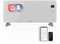 UNIVERSALBLUE Panel Calefactor con WIFI | Calefactor de Cristal Templado Bajo Consumo | Termostato Ajustable | Mando a Distancia | 2000W | Color Blanco | 2 Potencias | Control táctil | Pantalla led
