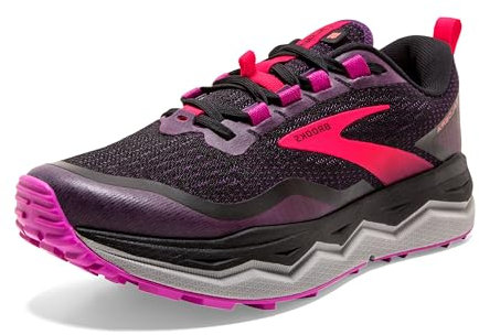 Brooks Caldera 5, Zapatillas para Correr Mujer, Negro, Fucsia, Morado, 37.5 EU