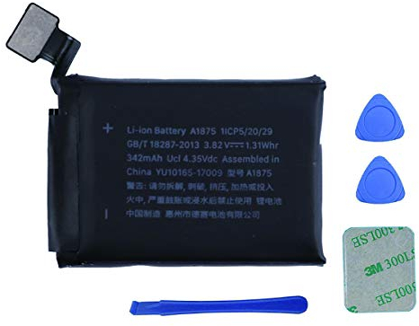 Swark Batería A1875 compatible con Apple Watch Series 3 42 mm versión GPS + herramientas