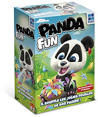 Megableu - PANDA'Fun – Gesellschaftsspiel für Kinder ab 3 Jahren – Interaktiver Panda elektronisch und Musik – 2 Modi für Kooperation oder Wettbewerb – Drehen und Eternieren – Aktivität ohne